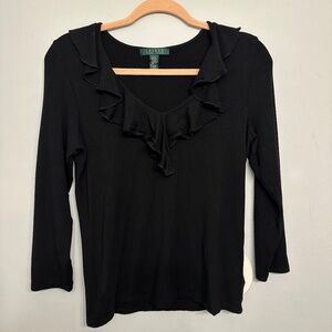 Ralph lauren ruffle top